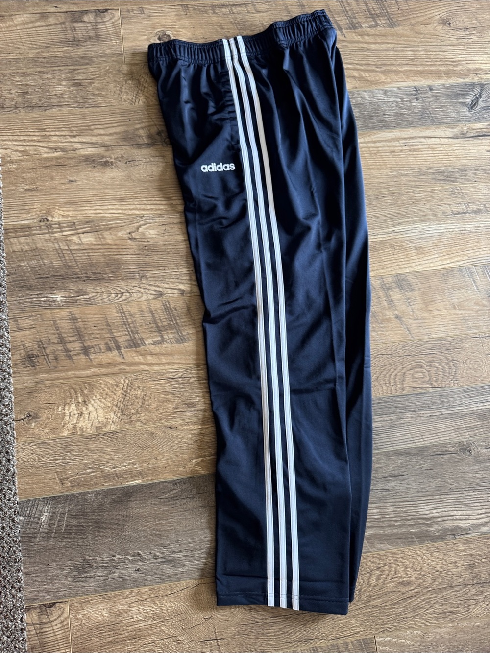 adidas Navy Sweatpants with White 3-Stripes